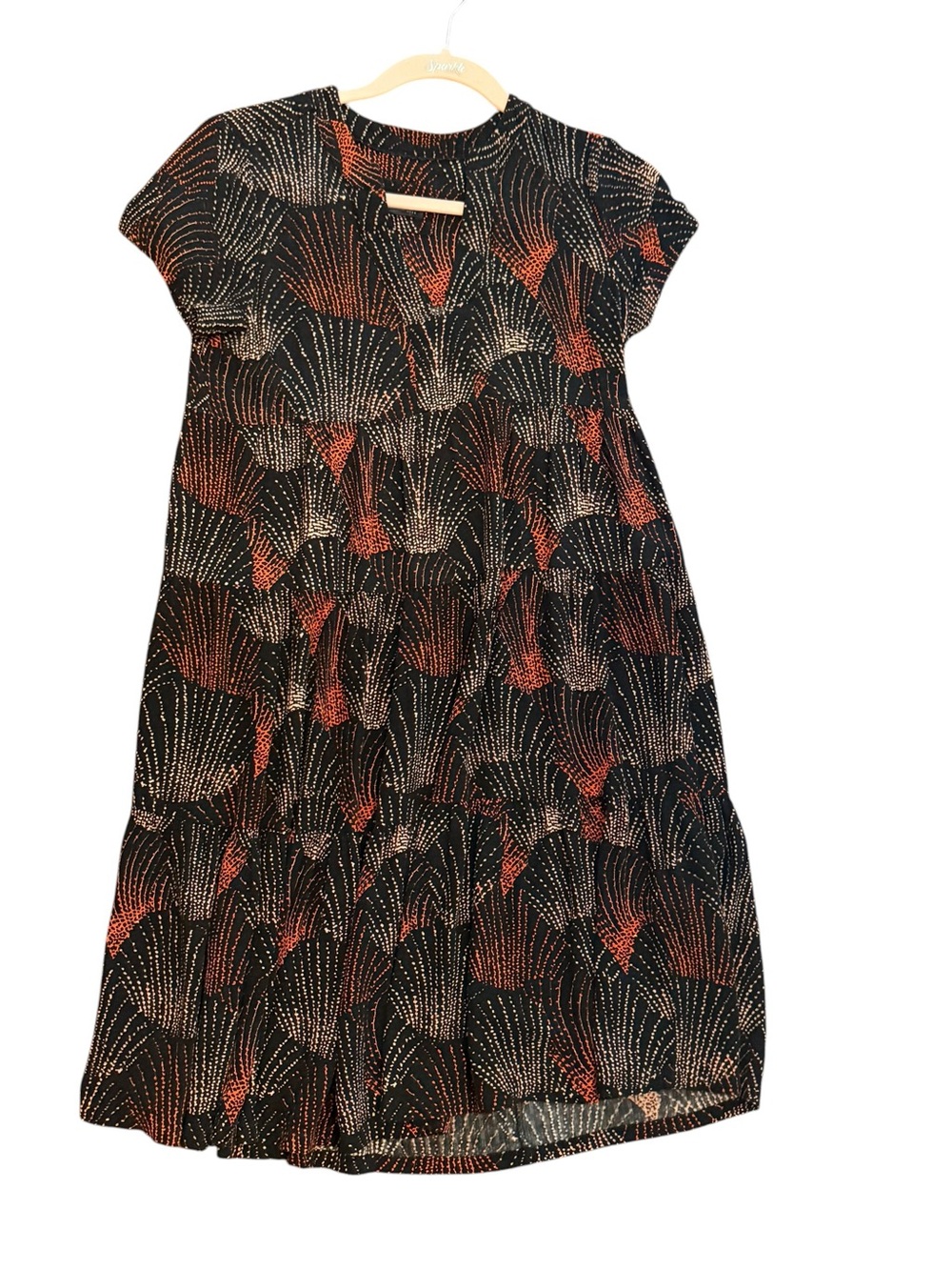 Maeve Anthropologie Dress Black Midi Dress Size XS with stretch